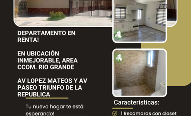 Renta Departamento Monumental