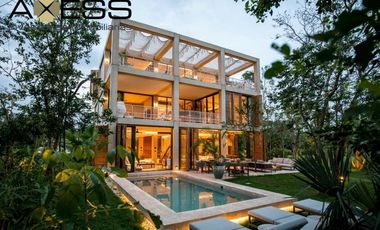 Casa de lujo en venta en Playa del Carmen con Campo de Golf 🏡🌴