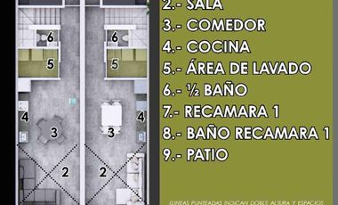 *CASA EN VENTA TIPO LOFT CON RECÁMARA EN PLANTA BAJA CERCANO AL FRACC. POTOSINO DE GOLF*