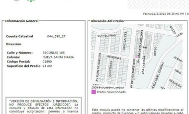 REMATO CASA  EN NUEVA SANTA MARIA