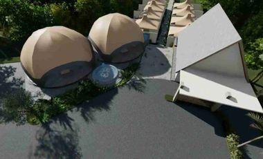 Glamping dengan View Bukit dan Laut, Full Furnished di Nusa Penida, Bali, Bisa Dimanajemenkan Dapat ROI