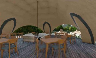 Glamping dengan View Bukit dan Laut, Full Furnished di Nusa Penida, Bali, Bisa Dimanajemenkan Dapat ROI