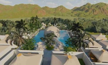 Glamping dengan View Bukit dan Laut, Full Furnished di Nusa Penida, Bali, Bisa Dimanajemenkan Dapat ROI