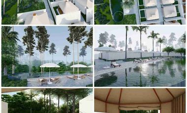 Glamping dengan View Bukit dan Laut, Full Furnished di Nusa Penida, Bali, Bisa Dimanajemenkan Dapat ROI