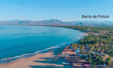 CASA A POCOS METROS DE PLAYA. BARRA DE POTOSÍ, GUERRERO.