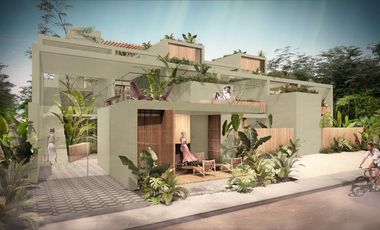 Departamento en venta con terraza y alberca privada en Tulum 🌴🏡