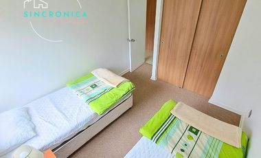 SINCRÓNICA PROPIEDADES ARRIENDA POR AÑO CORRIDO! HERMOSO DEPARTAMENTO EN EXCLUSIVO CONDOMINIO DE ALGARROBO