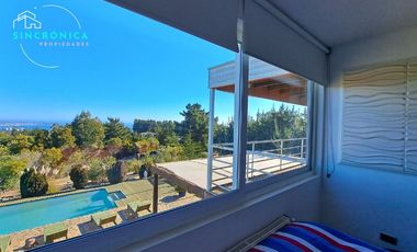 SINCRONICA PROPIEDADES ARRIENDA MARAVILLOSA PARCELA  CON VISTA AL MAR EN EXCLUSIVO CONDOMINIO DE TUNQUEN