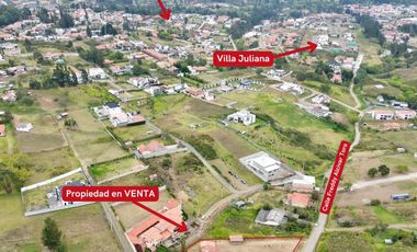 Propiedad con terreno plano en Challuabamba