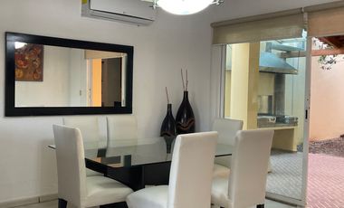 Casa amueblada en renta. Fraccionamiento Puerta Real, Zona Country Villahermosa Tabasco.