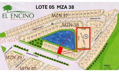 VENTA DE TERRENO EN EL ENCINO RESIDENCIAL QUERETARO