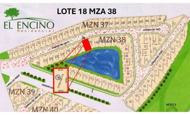 VENTA DE TERRENO EN EL ENCINO RESIDENCIAL QUERETARO