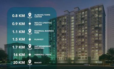Pre-Selling One-Bedroom at Cerca Alabang ALVEO by Ayala Land
