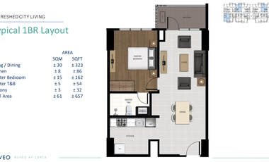 Pre-Selling One-Bedroom at Cerca Alabang ALVEO by Ayala Land