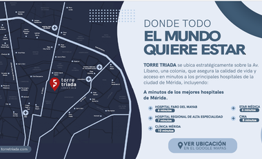 Pre-venta de consultorios médicos en Torre Tríada, Mérida Yucatán.