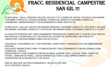 4.30 CASA EN RENTA EN SAN GIL