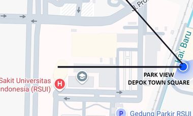 sewa murah apartemen park view depok sebelah kampus kedokteran dan keperawatan Universitas indonesia