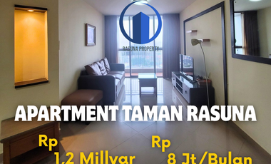 Apartment Taman Rasuna, Dijual Murah, 2 Kt, Full Furnished, SHGB
