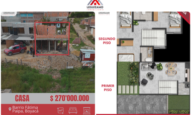 PROYECTO DE CASAS 91 M2 BARRIO FATIMA PAIPA-BOYACÁ