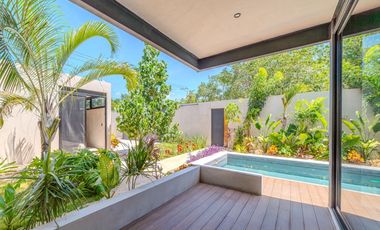 Inversión ideal: casa nueva de 3 recámaras y 2 albercas sin régimen de condominio en Tulum