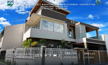 FOR SALE | Brand-New 5-Bedroom Luxury Corner House with Pool & Garden | Metrogate, Pampanga | Modern Design | Fully Furnished | Prime Location