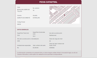 Casa en venta Col. Ejército de Oriente Indeco II Issste, Iztapalapa