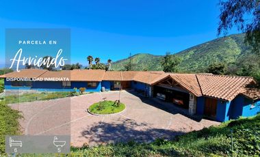 SE ARRIENDA MAGNIFICA PARCELA CON CASA DE 700MT2 EN CONSOMINIO LA AURORA DE CURACAVI