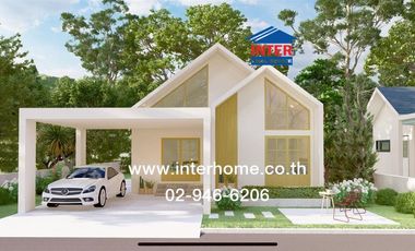 Single-storey detached house, 50 sq m., Diamondville Village, Saraburi, near Nong Pla Lai Subdistrict Administrative Organization, near Phra Phutthach