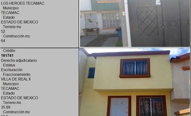 VENTA DE CASA EN TECAMAC, ESTADO DE MEXICO