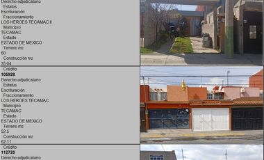 VENTA DE CASA EN TECAMAC, ESTADO DE MEXICO