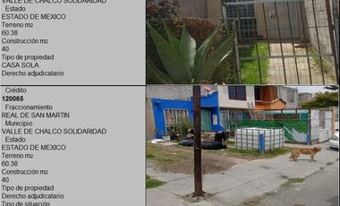 VENTA DE CASA EN VALLE DE CHALCO, ESTADO DE MEXICO