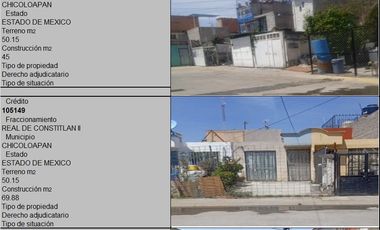 VENTA DE CASA EN CHICOLOAPAN, ESTADO DE MEXICO