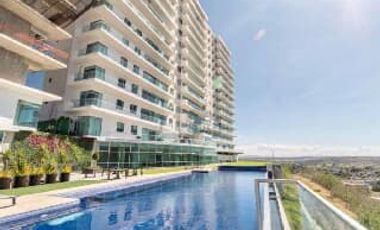 SANTA FE JURIQUILLA PENTHOUSE DE LUJO EN PRIVADA AMENITIES SEGURIDAD 3 RECAMARAS TERRAZA CUARTO DE SERVICIO