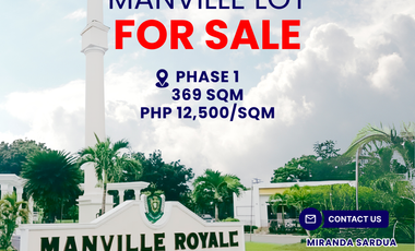 Residential Lot for sale in Copenhagen Street, Manville Royale, Pahanocoy, Bacolod-2, Bacolod