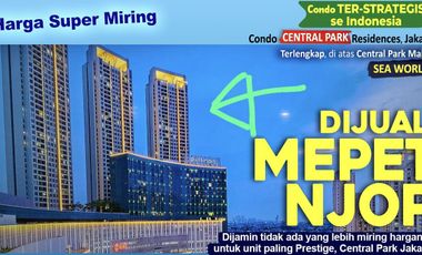 Dijual Apartemen Central Park Tower Adaline BU