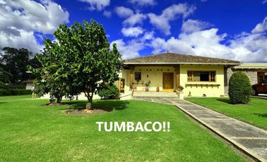 HERMOSA CASA RÚSTICA DE VENTA EN TUMBACO!!  UNA SOLA PLANTA!!