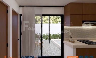 Casa en venta estilo villa de 2 recámaras en zona Conkal