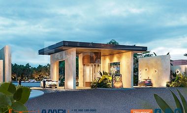 Casa en venta estilo villa de 2 recámaras en zona Conkal