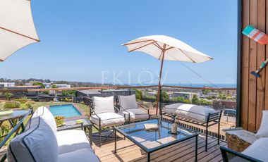 Casa Con Vista Al Mar En Mantagua 3d Y Gran Jardín