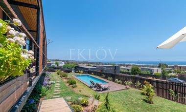 Casa Con Vista Al Mar En Mantagua 3d Y Gran Jardín