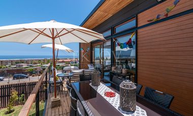 Casa Con Vista Al Mar En Mantagua 3d Y Gran Jardín