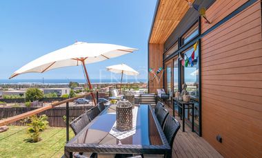 Casa Con Vista Al Mar En Mantagua 3d Y Gran Jardín