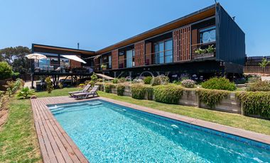 Casa Con Vista Al Mar En Mantagua 3d Y Gran Jardín