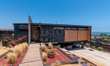 Casa Con Vista Al Mar En Mantagua 3d Y Gran Jardín