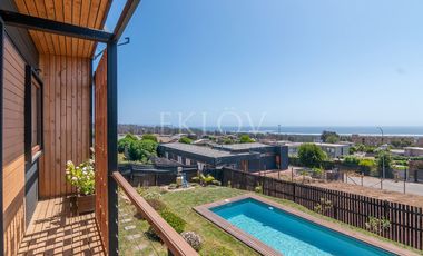 Casa Con Vista Al Mar En Mantagua 3d Y Gran Jardín