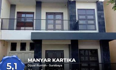 DIJUAL/SEWA RUMAH MANYAR KARTIKA SURABAYA