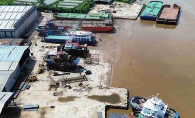 Tanah Luas Tepi Jalan Desa kapur sampai Sungai Kapuas