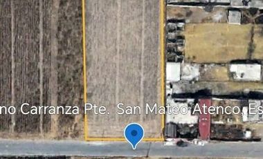 TERRENO EN VENTA EN SAN MATEO ATENCO