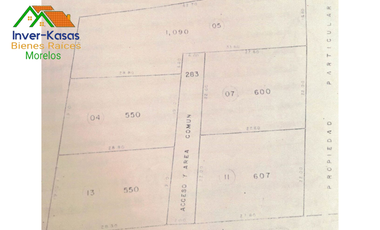 SE VENDE TERRENO EN OAXTEPEC PARA CONDOMINIO, PLUSVALIA E INVERSION