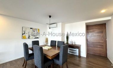 RENTA. Santa Fe Juriquilla - Departamento amueblado, 3 recámaras, amenidades